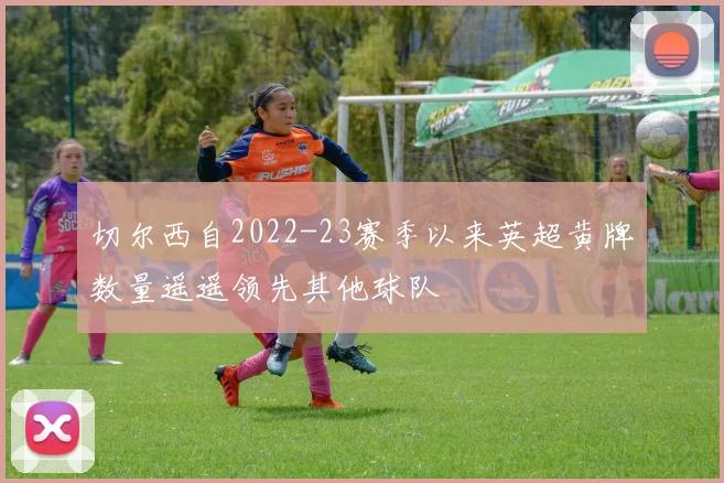 切尔西自2022-23赛季以来英超黄牌数量遥遥领先其他球队