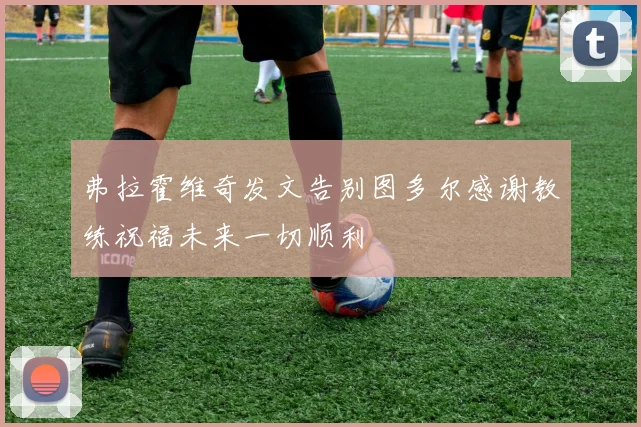 弗拉霍维奇发文告别图多尔感谢教练祝福未来一切顺利
